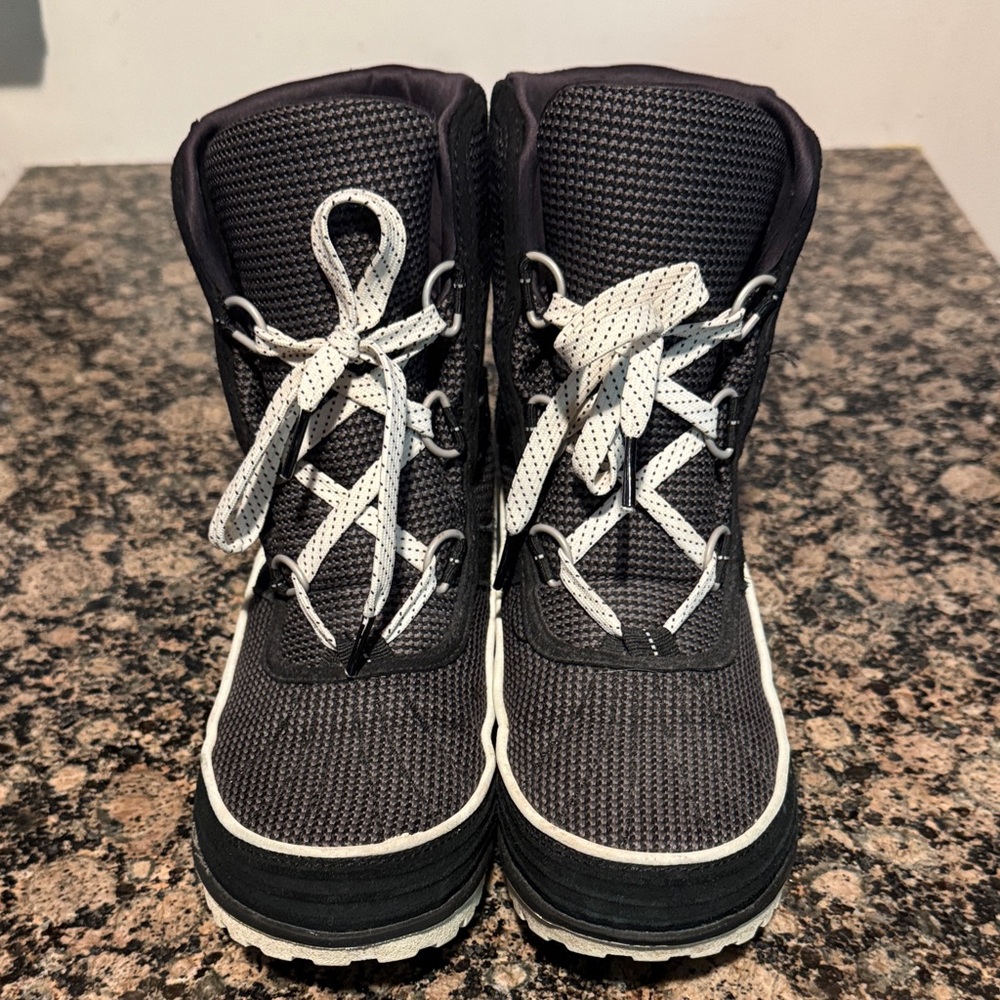Sorel Black and White Boots Snow Boots
